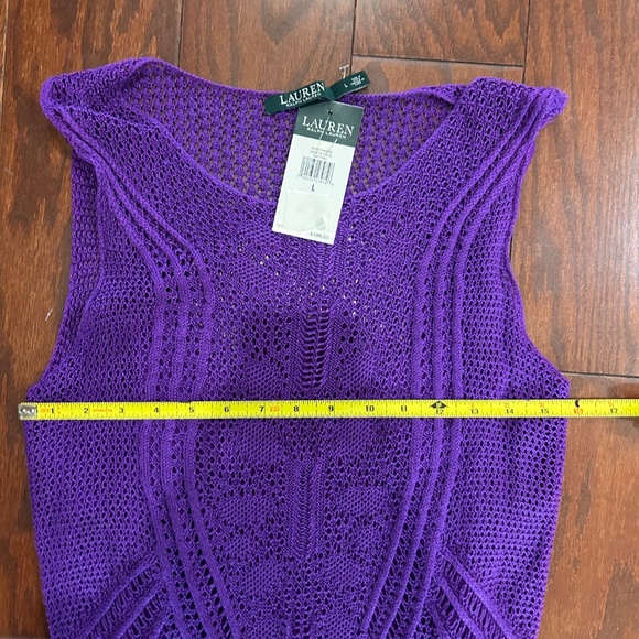 2 Ralph Lauren Dresses NWT Purple Crochet and Orange Belted Dress - Picture 7 of 10